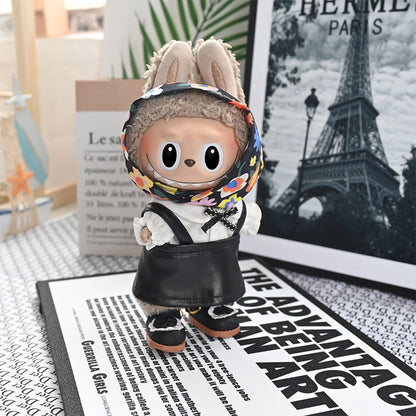 Clothes Only] First/Second/Third Generation Labubu Doll Clothes Labubu Baby Clothes Heart Macaron Vinyl Face