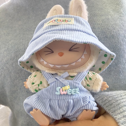 Pendant Rab cloth clothes wave dot 17CM doll doll clothes one or two generations LABUBU new for spring