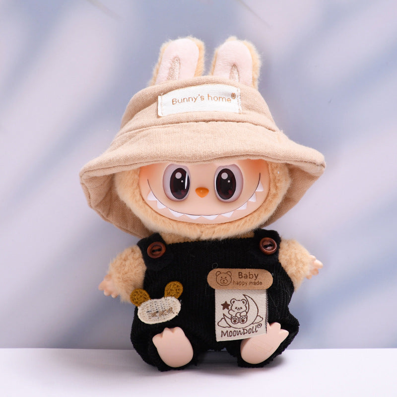Only clothes] one or two generation pendant labubu moon bear suspenders sit labubu change baby clothes