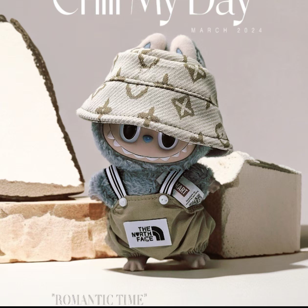 Labubu 17cm Doll Outfit - Summer Casual Suit with Hat & Shoes