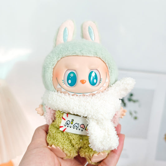 Labubu Doll Outfit Set - 15-17cm Jumpsuit, Hat & Accessories