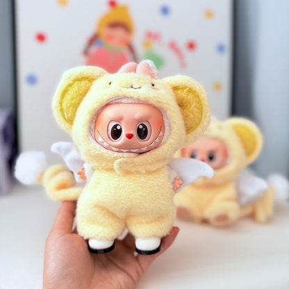 Labubu Doll Clothes - 17cm Angel Monkey Suit for 1st, 2nd & 3rd Gen Labubu
