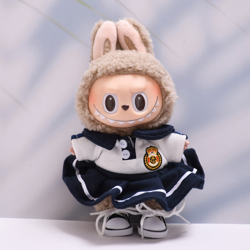 Only clothes] one, two and three generations of pendant cloth cloth clothes academic style skirt T-shirt pants suit labubu baby