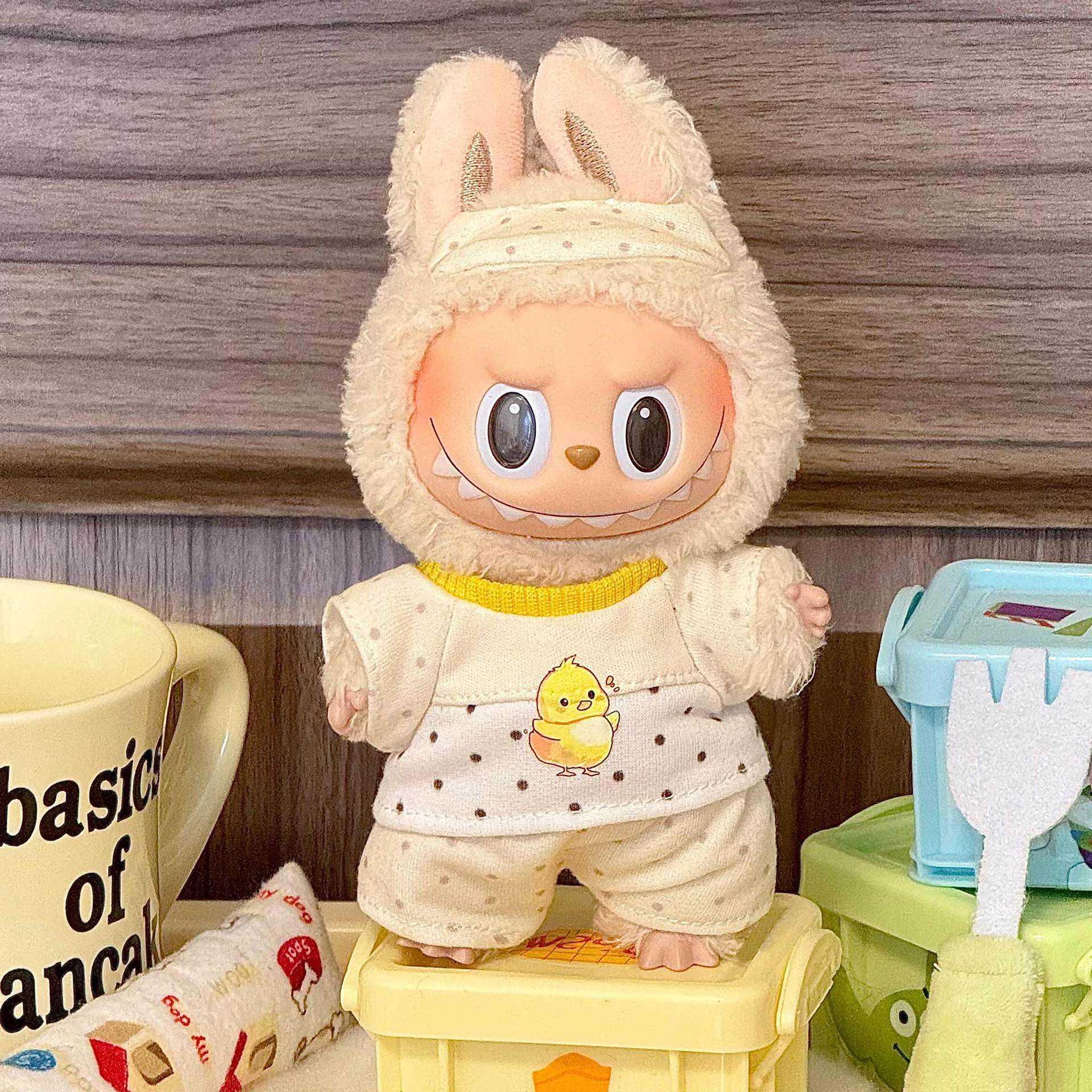 labubu Sitting Party Doll Costumes One or Two Generation Blind Box Labubu Doll Costumes Plush Vinyl Face