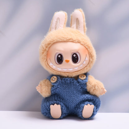 Only clothes] the first and second generation of cloth pendant wool belt pants hat suit Labubu change baby clothes