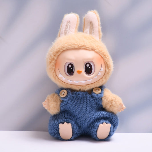 Only clothes] the first and second generation of cloth pendant wool belt pants hat suit Labubu change baby clothes