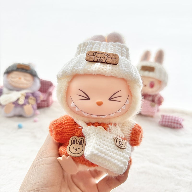 [Only Clothes] Baby Clothes First Generation Second Generation Third Generation Labubu Clothes Replacement Sweater Shoes Vinyl Pendant Replacement