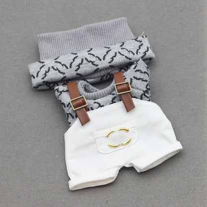 Labubu Doll Sweater & Hat Set for 17cm & 10cm Dolls