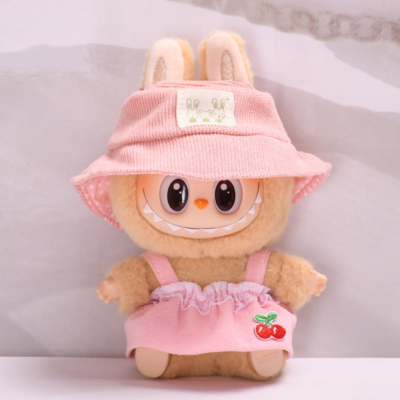 Only clothes] second generation blind box Labubu clothes pendant cloth cloth sit party series keychain doll dress