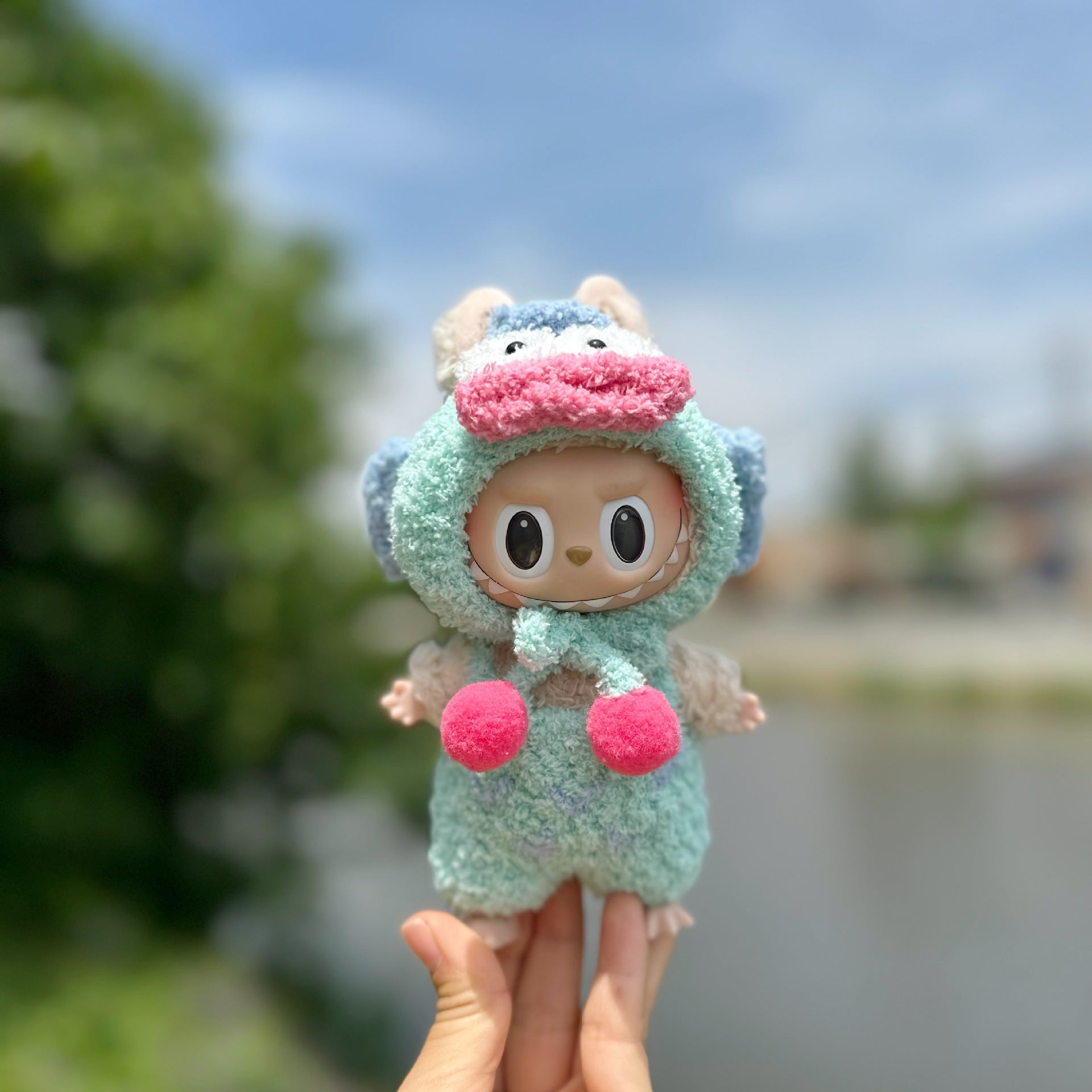 Only clothes] 17CM pendant cloth cloth clothes key chain LABUBU handmade astronaut suit space suit