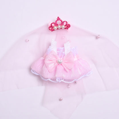 Only clothes] the first and second generation of labubu pendant clothes suit wedding dress for vinyl Labubu doll clothes