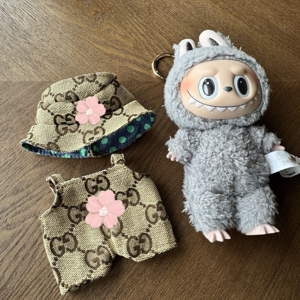 Labubu Doll Clothes Set - Casual Outfits with Replacement Letters