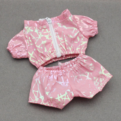 Labubu Doll Sunscreen Coat Laser Clothes - Black, Blue, White & More