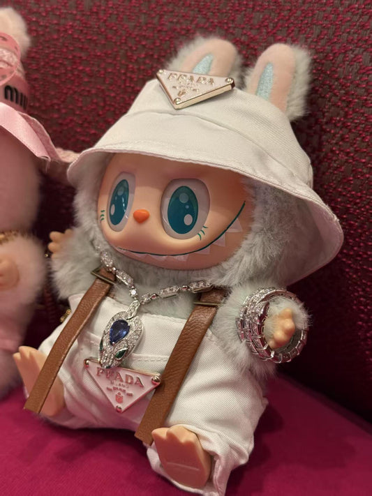 Labubu Doll Outfits - Overalls & Hats for 1st & 2nd Gen Labubu