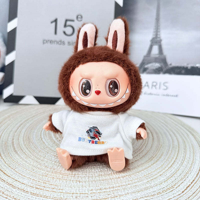 One, two and three generations of Labubu clothes pendant cloth cloth sitting doll clothes NY overalls sports suit trend cute