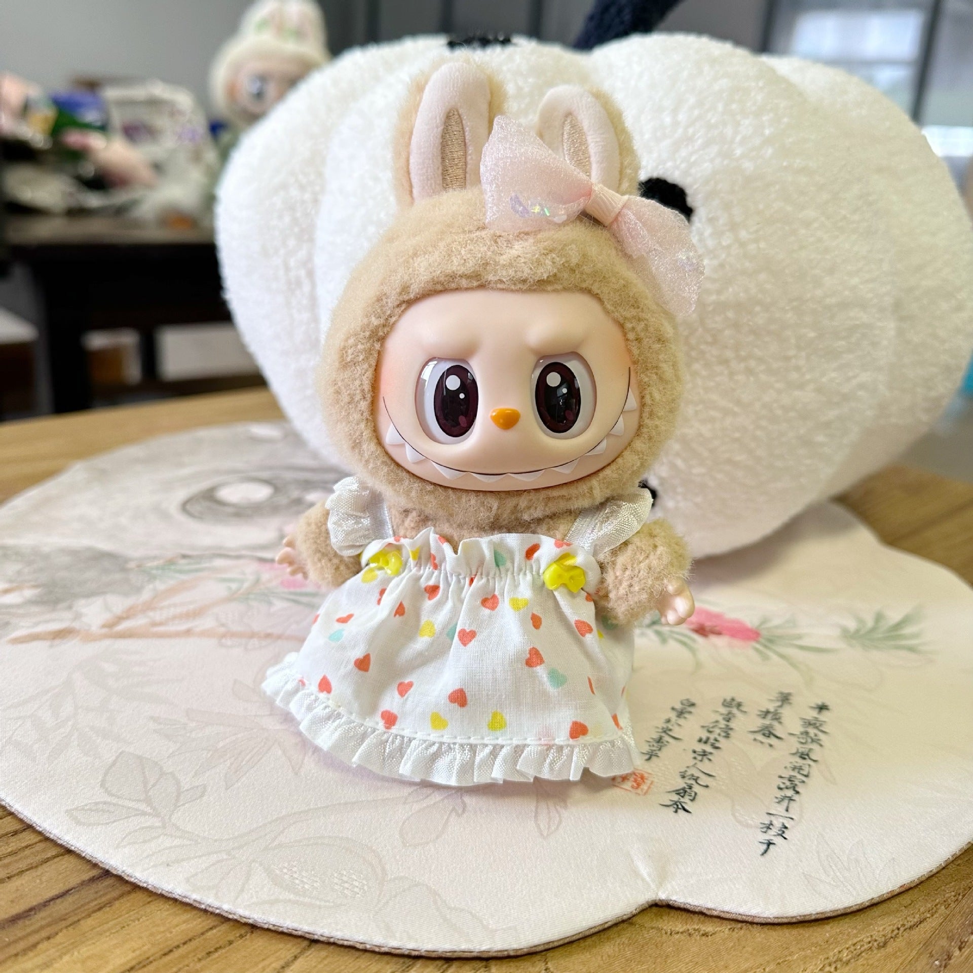 Only clothes] the first and second generation labubu doll clothes labubu sit party doll dress for sweet princess