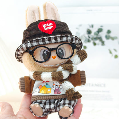 Labubu doll clothes one, two and three generations of pendant tirab cloth key chain clothes hat suit accessories shoes
