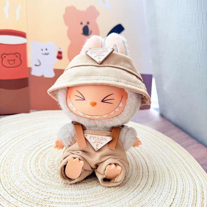One, two and three generations of Labubu clothes pendant cloth cloth sitting doll clothes NY overalls sports suit trend cute