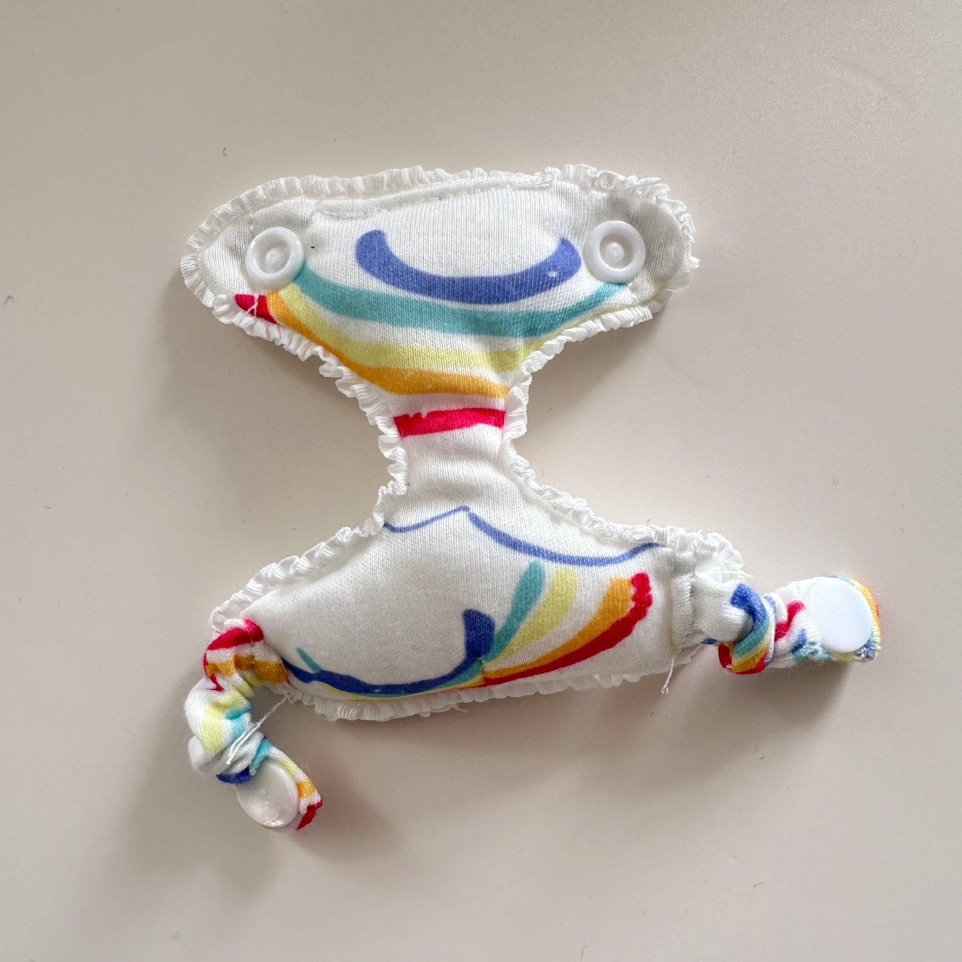 Clothes Only] Second Generation Blind Box Rab Cloth Clothes Pendant LABUBU Sit Party Doll Chicken Leg Toast Diaper