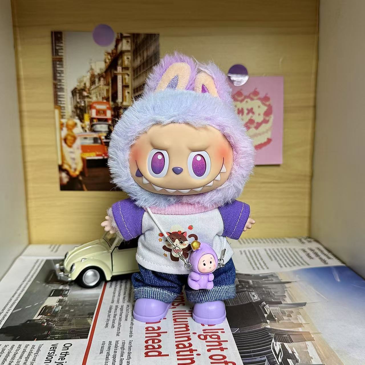[Only for Baby Clothes] High-Energy 3Rd Generation Labubu Vinyl Baby Clothes Lucky Labubu 3.0 Clothes Are Trendy and Cool