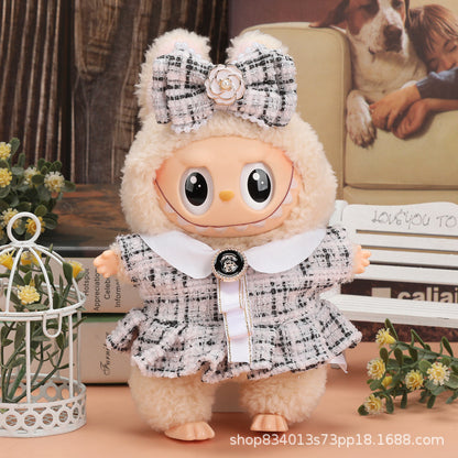Labubu Doll Clothes - 17cm Skirt Suit for Vinyl Dolls (Multiple Colors)