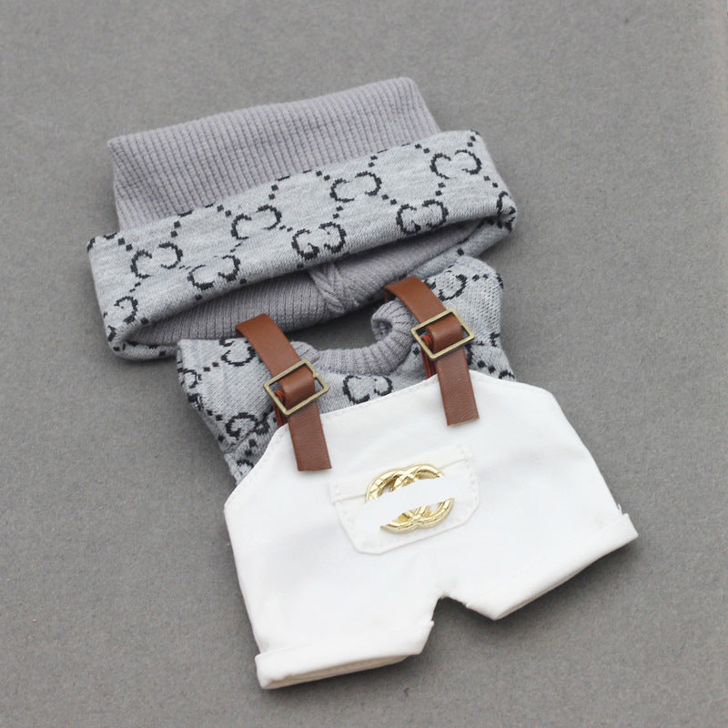 Labubu Doll Sweater & Hat Set for 17cm & 10cm Dolls