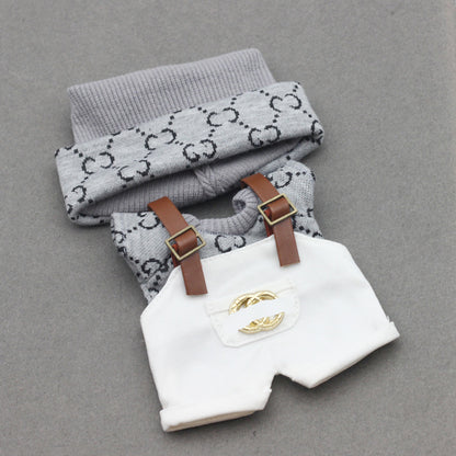 Labubu Doll Sweater & Hat Set for 17cm & 10cm Dolls