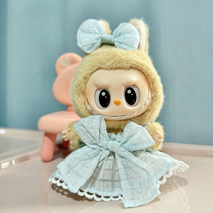 Clothes Only] First/Second Generation Pendant Labubu Clothes Rab Sit Party Doll Shark Elk suit