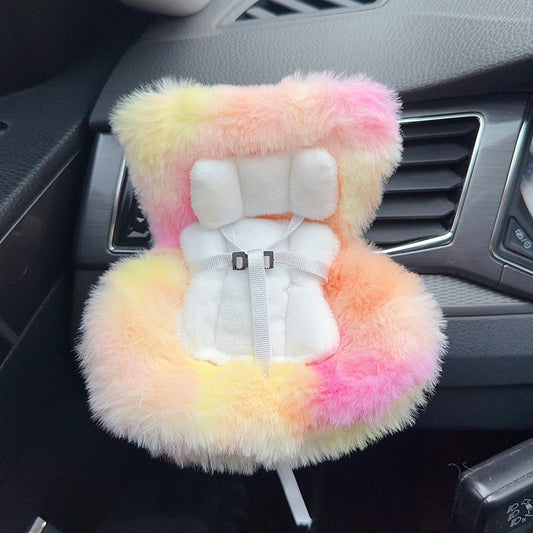 Suitable for 17cm pull cloth pendant cute car safety seat car air outlet decoration car accessories pendulum