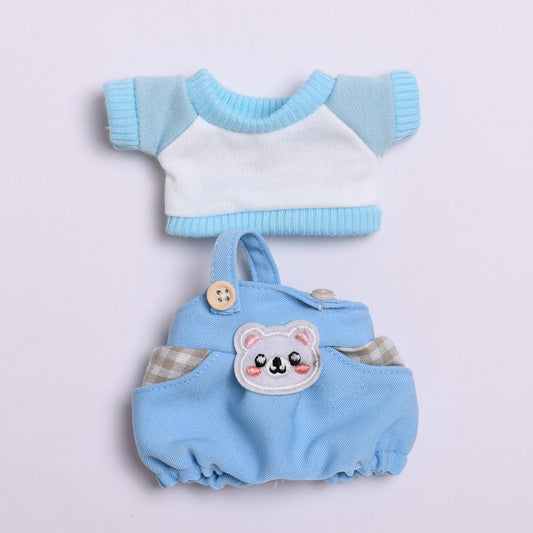 Only clothes] generation two generation pendant pull cloth cloth for clothes bear strap skirt T-shirt Labubu baby clothes adorable