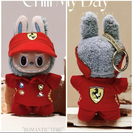 Labubu Doll Outfit - Farah & Red N Three-Piece Set for 15-17cm Dolls