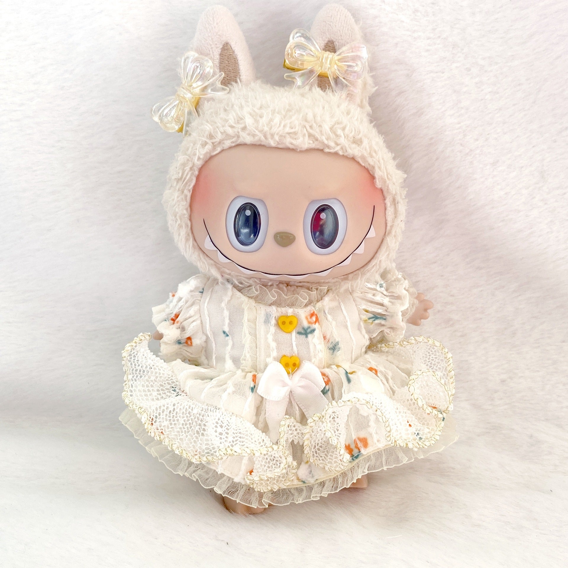 Labubu 17cm Vintage Lace Princess Dress for Dolls