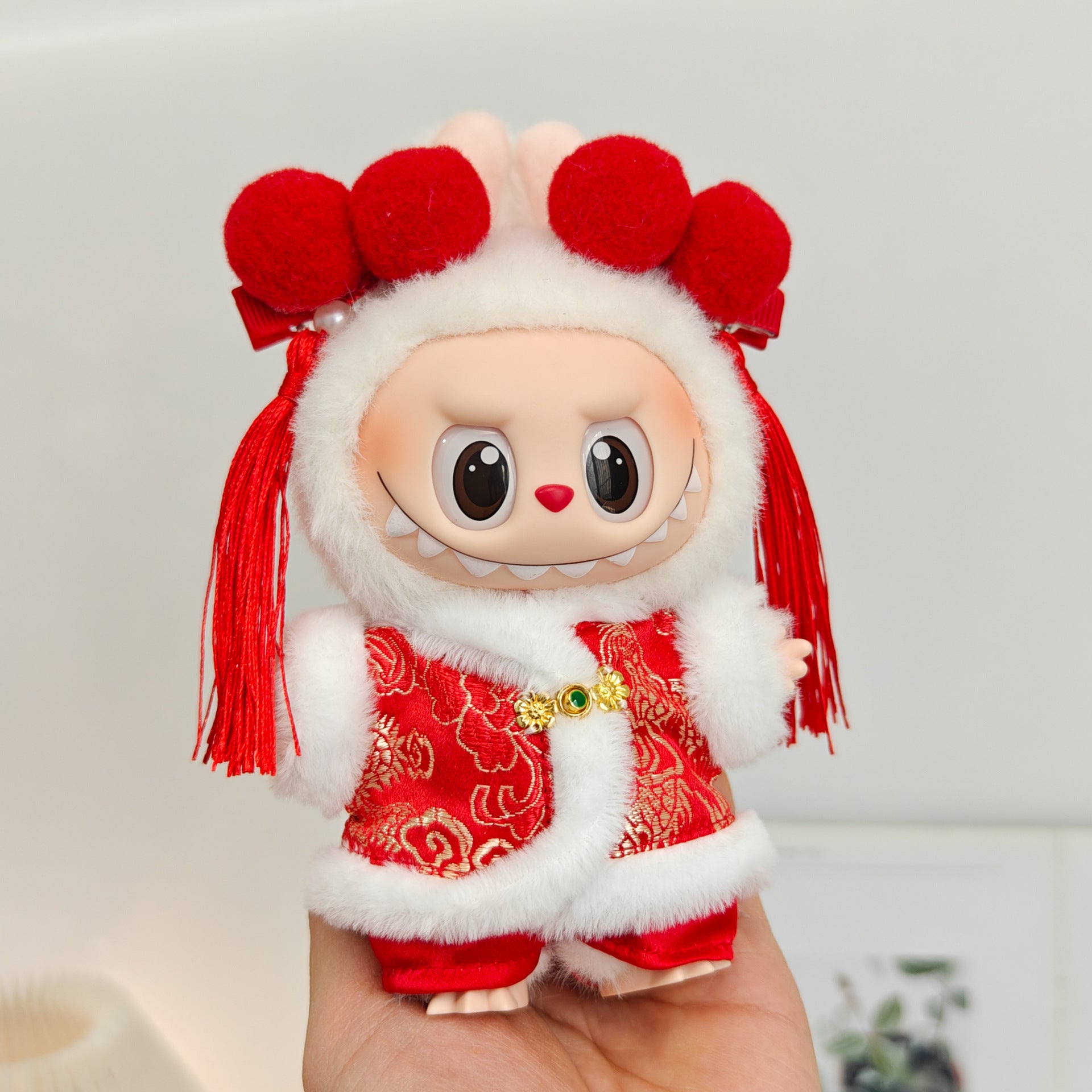 Labubu Doll Outfit - Purple Snake Year 3-Piece Set & More for 15-17cm Dolls