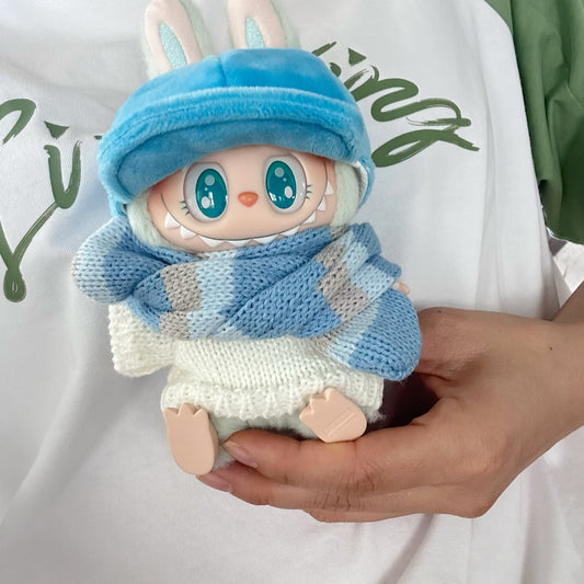 Only clothes] Rab cloth doll clothes one or two generation blind box LABUBU dress scarf sweater hat suit