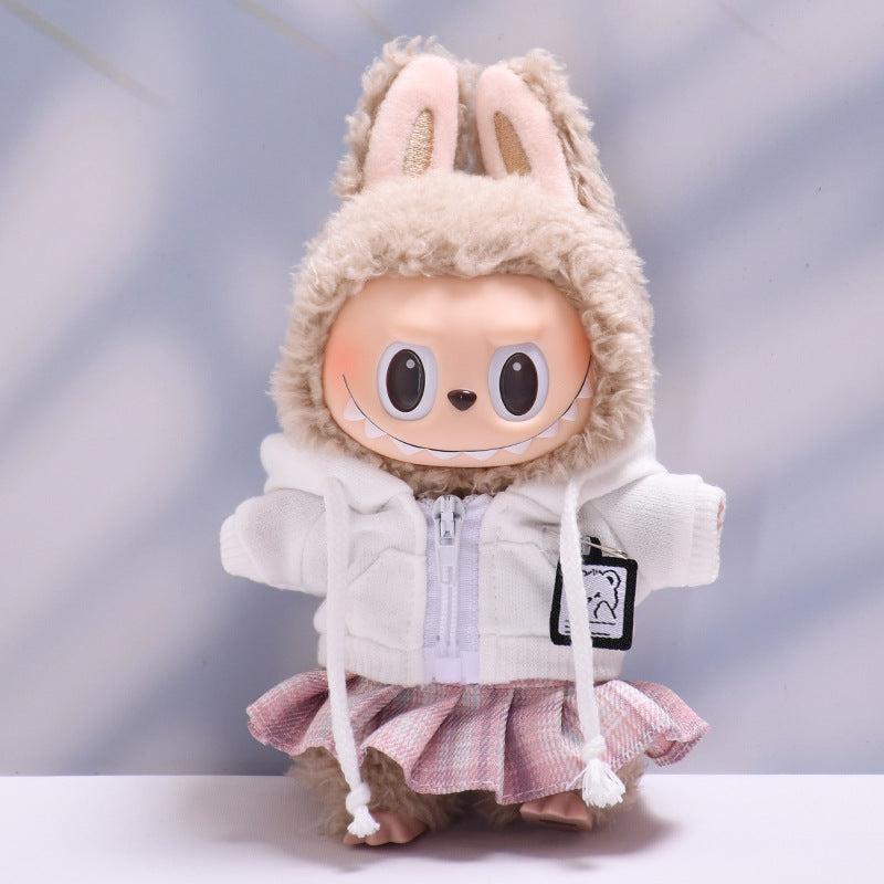 Only clothes] 17cm pendant pull cloth cloth for clothes spring and summer dress suit labubu baby dress cute