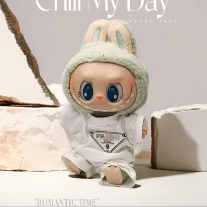 Labubu Doll Outfit Set - 17cm Cute Clothes with Hat & Accessories