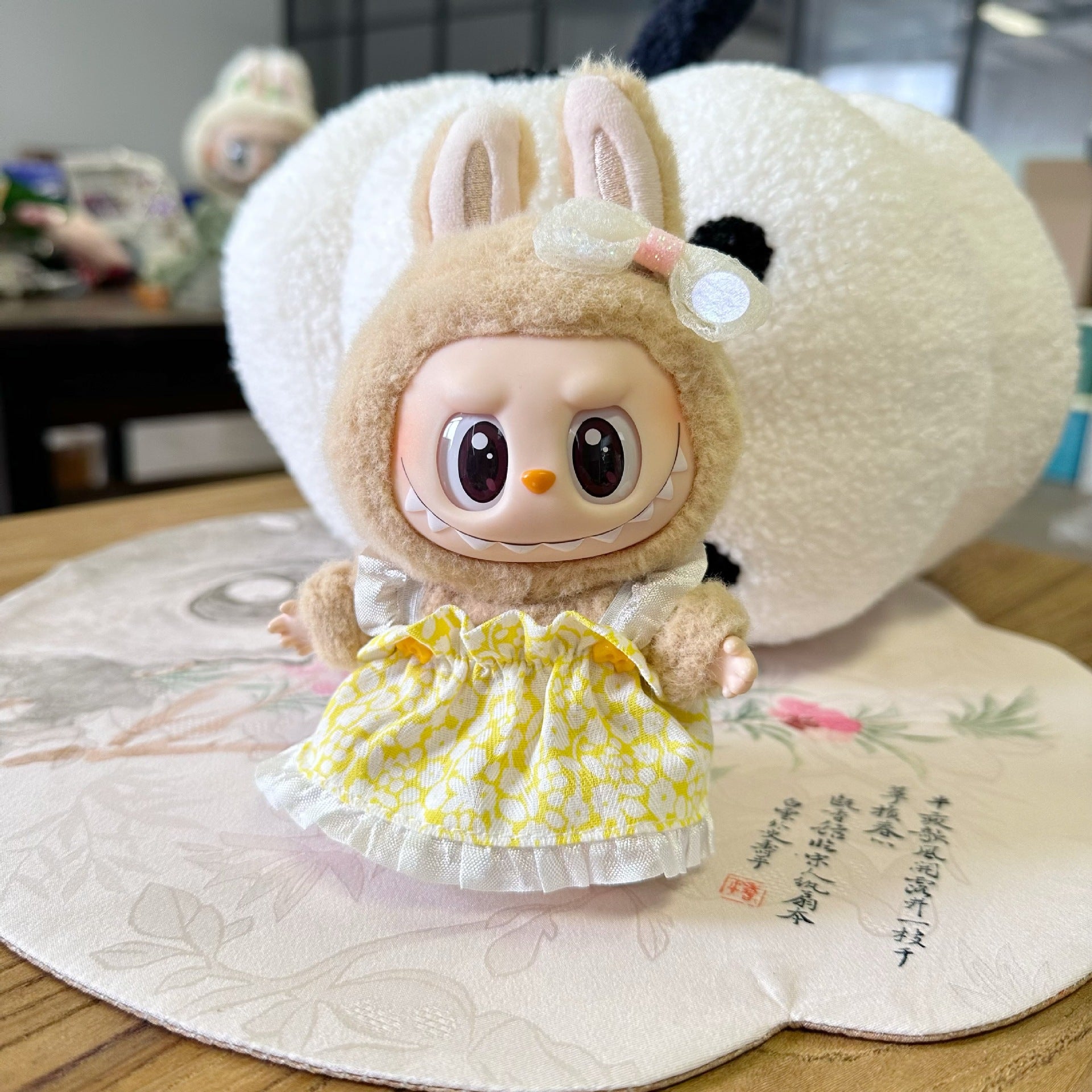 Only clothes] the first and second generation labubu doll clothes labubu sit party doll dress for sweet princess