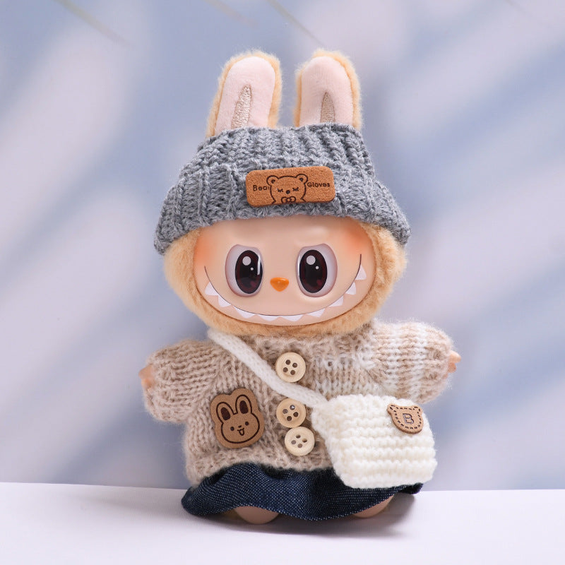 Only clothes] the first and second generation of cloth pendant sweater small skirt bag Labubu change baby clothes