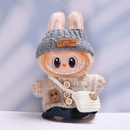 Only clothes] the first and second generation of cloth pendant sweater small skirt bag Labubu change baby clothes