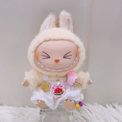 Labubu Doll Summer Ice Cream Overalls Outfit