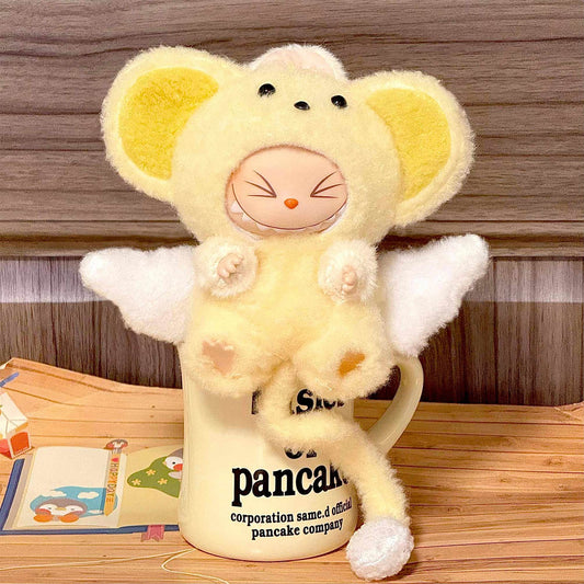 First and Second Generation Universal Labubu18Cm Labubu Doll Clothes Cotton Doll Cocoa Suit Milk Cute Cute Clothes