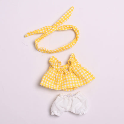Only clothes] second generation blind box cloth cloth clothes key chain sit party Labubu cute doll suspender skirt