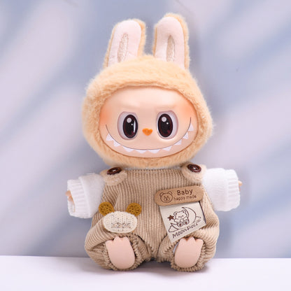 Only clothes] one or two generation pendant labubu moon bear suspenders sit labubu change baby clothes