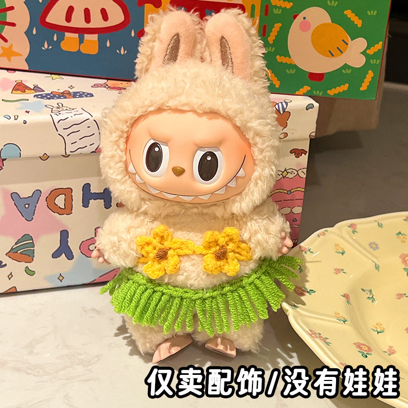 Labubu Baby Clothes Cute Skirt Bikini Hand-Knitted Cute Doll Clothes Doll Accessories