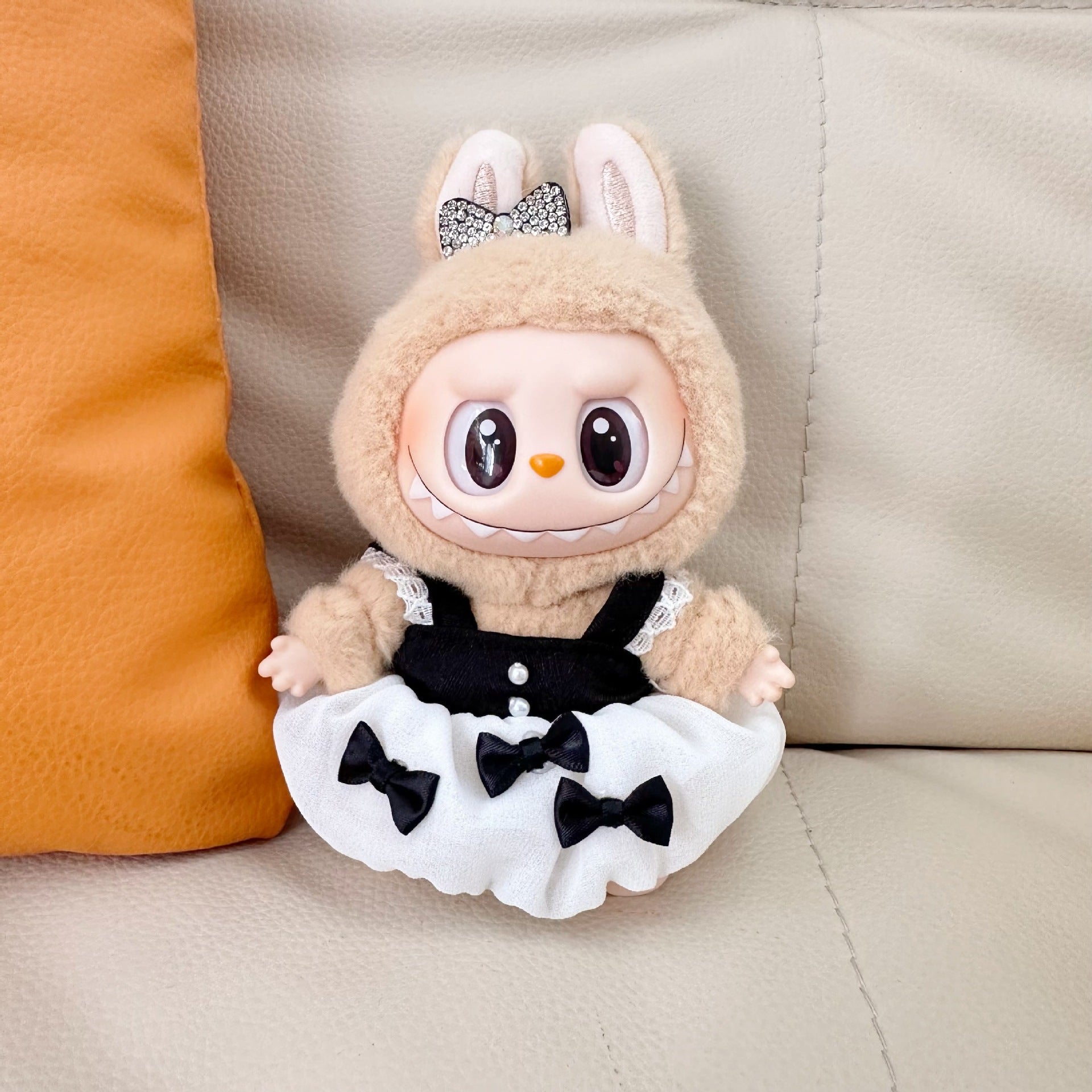 Only clothes] the first and second generation labubu doll clothes labubu sit party doll dress for sweet princess