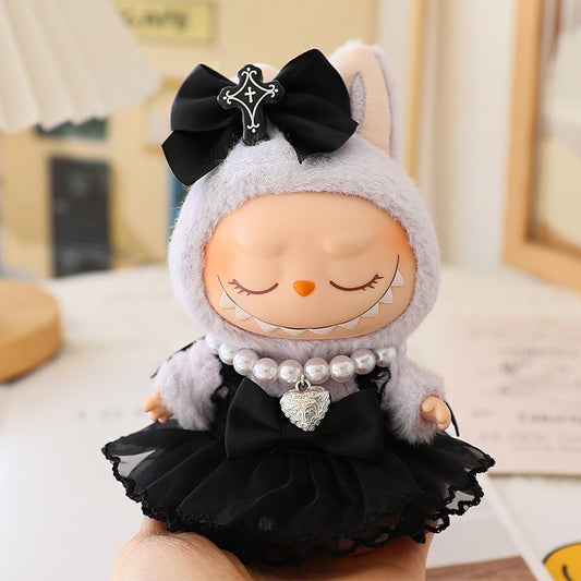 Only clothes labubu clothing little devil clothing labubu pendant sitting party doll clothes for the second generation
