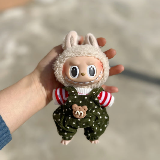 Only clothes] 17CM blind box cloth clothes 15CM key chain doll for T-shirt suspenders suit cute