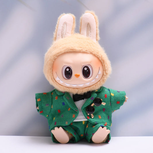 Only clothes] the first and second generation pendant labubu little suit suit suit sit labubu change baby clothes
