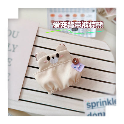 Labubu Doll Outfit - 10cm Cute Pet Overalls & Hats for Vinyl Dolls