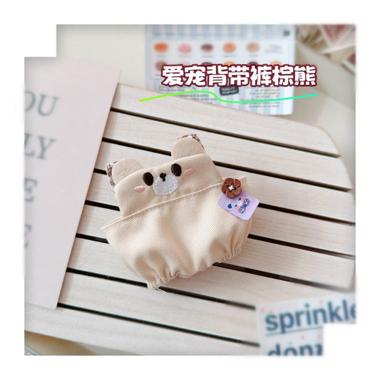 Labubu Doll Outfit - 10cm Cute Pet Overalls & Hats for Vinyl Dolls